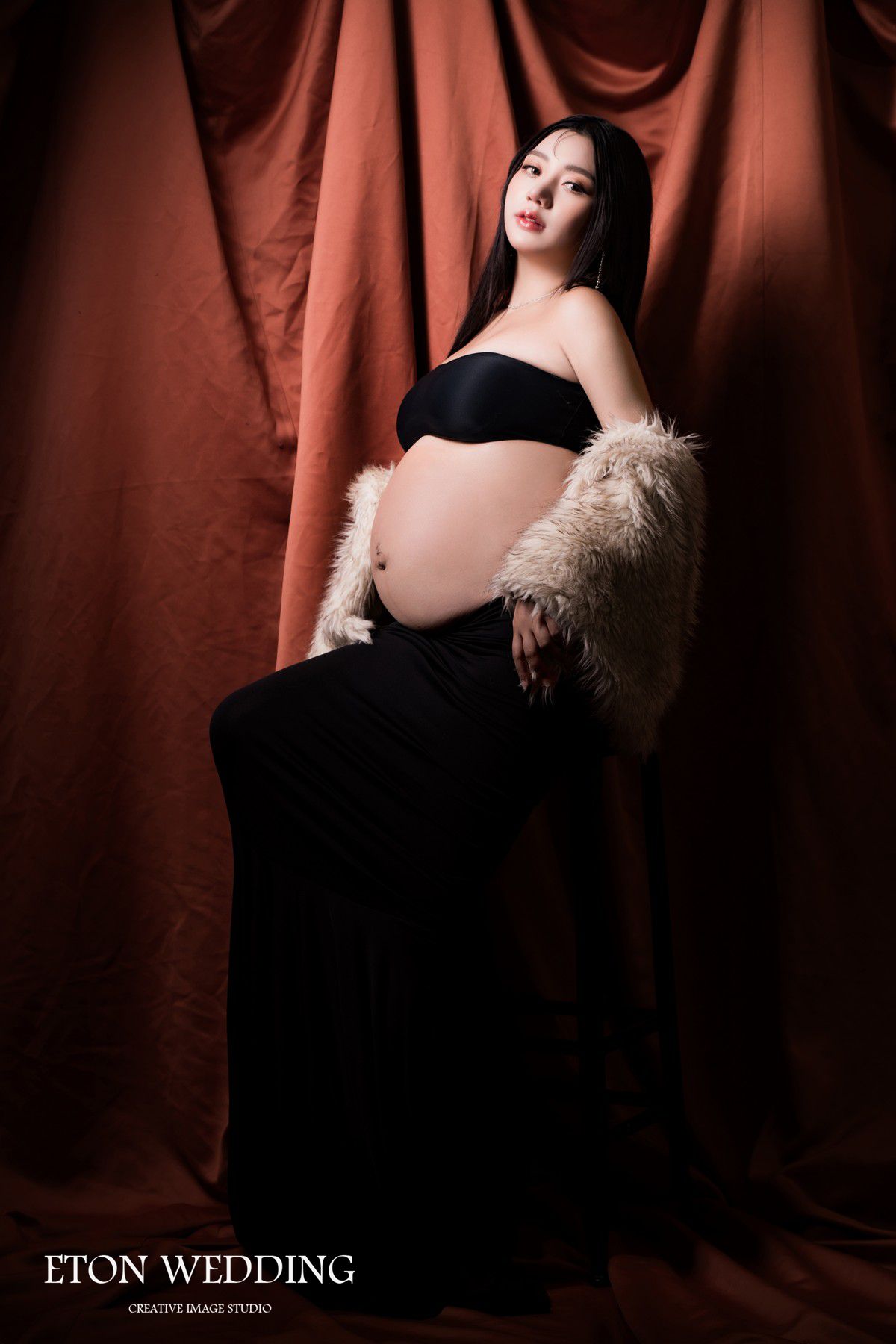 神秘暗影風孕婦寫真,孕婦照,暗黑孕婦攝影,孕婦禮服